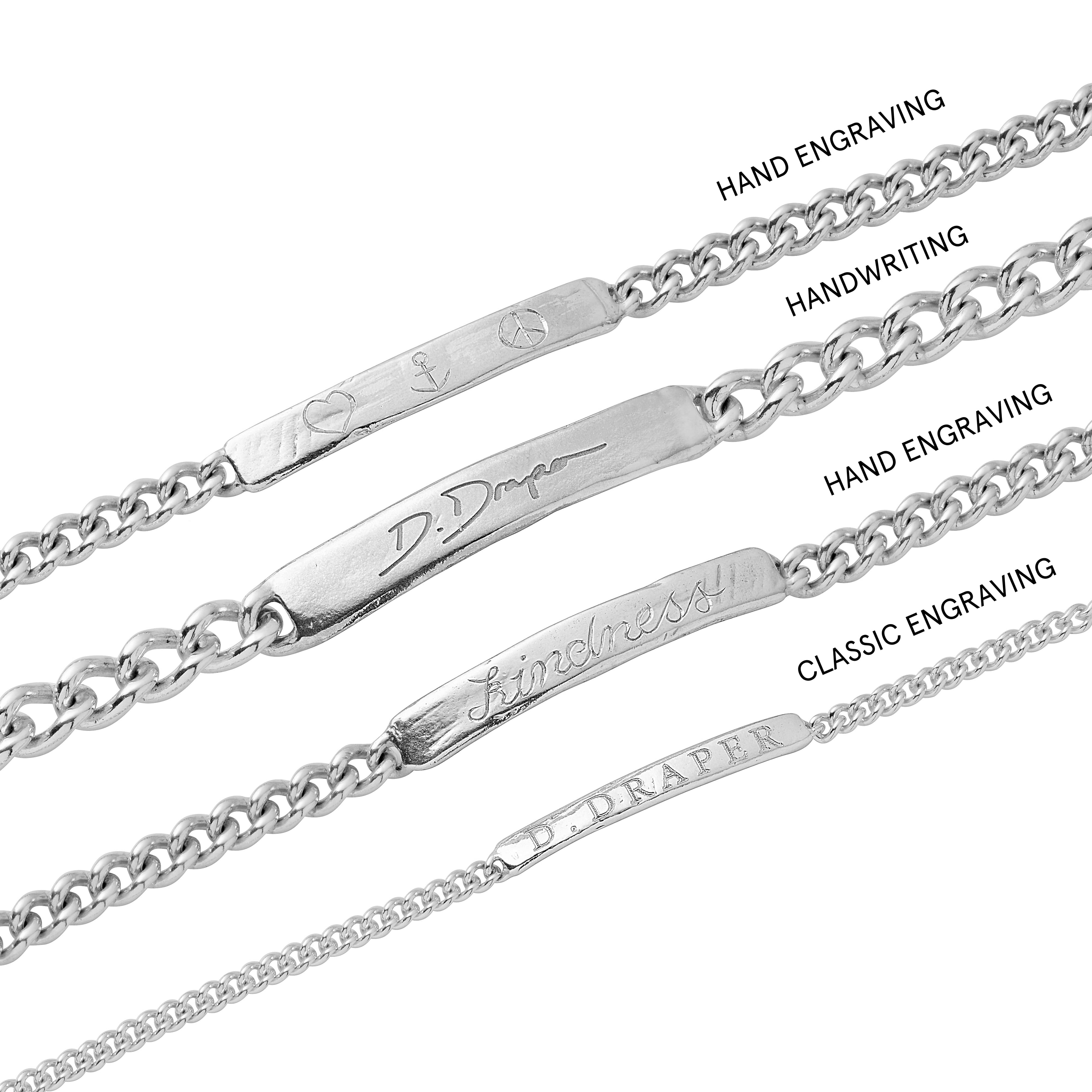 Silver Large ID Bracelet – Daniella Draper
