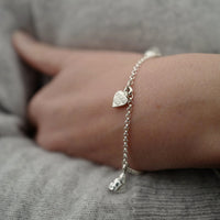 Silver Verbier Charm Bracelet