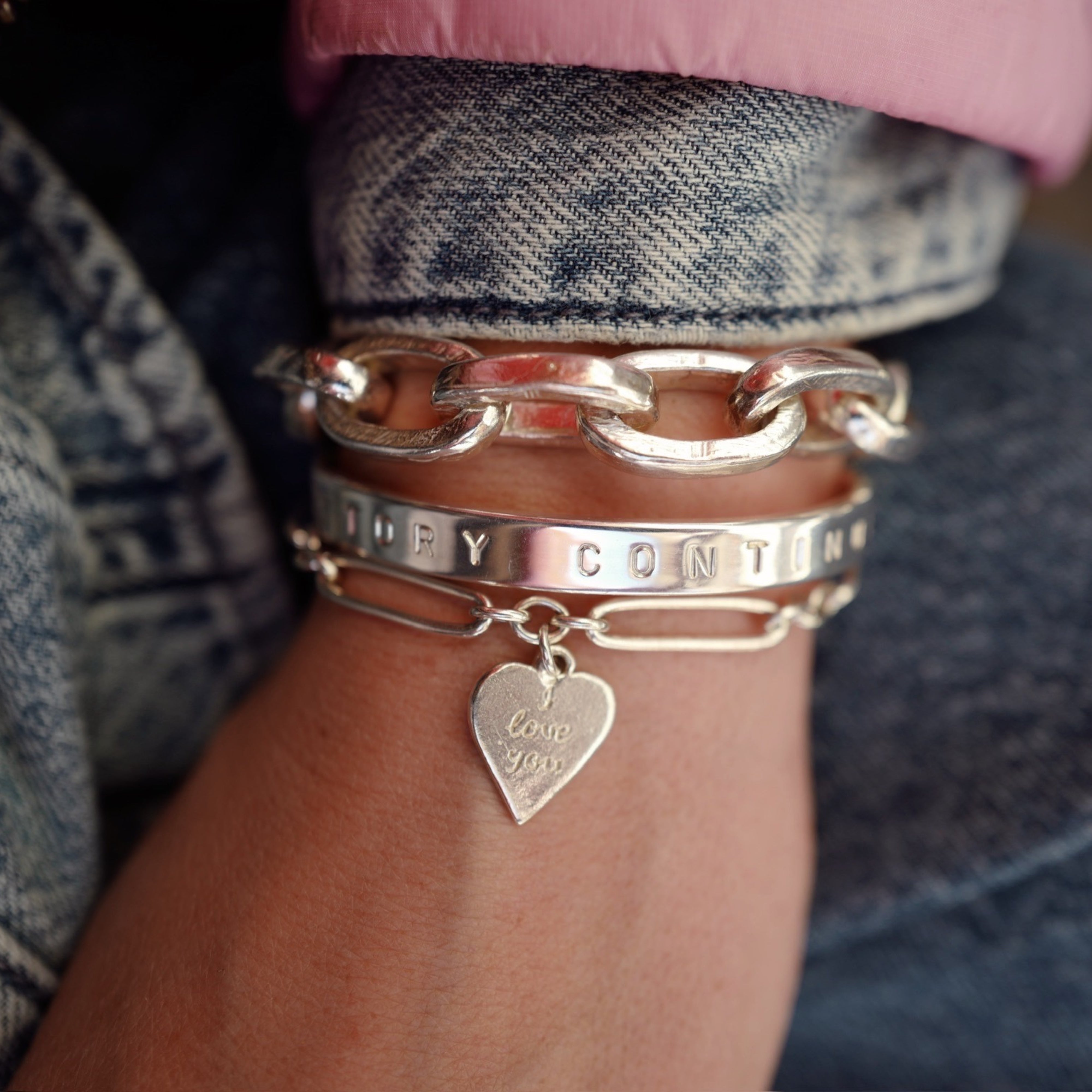 Silver Luxury Signature Bangle – Daniella Draper