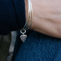 [modelwears: Mini Heart Stack Bangle Party]