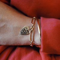 Gold 'Always With Me' Love Token Bracelet