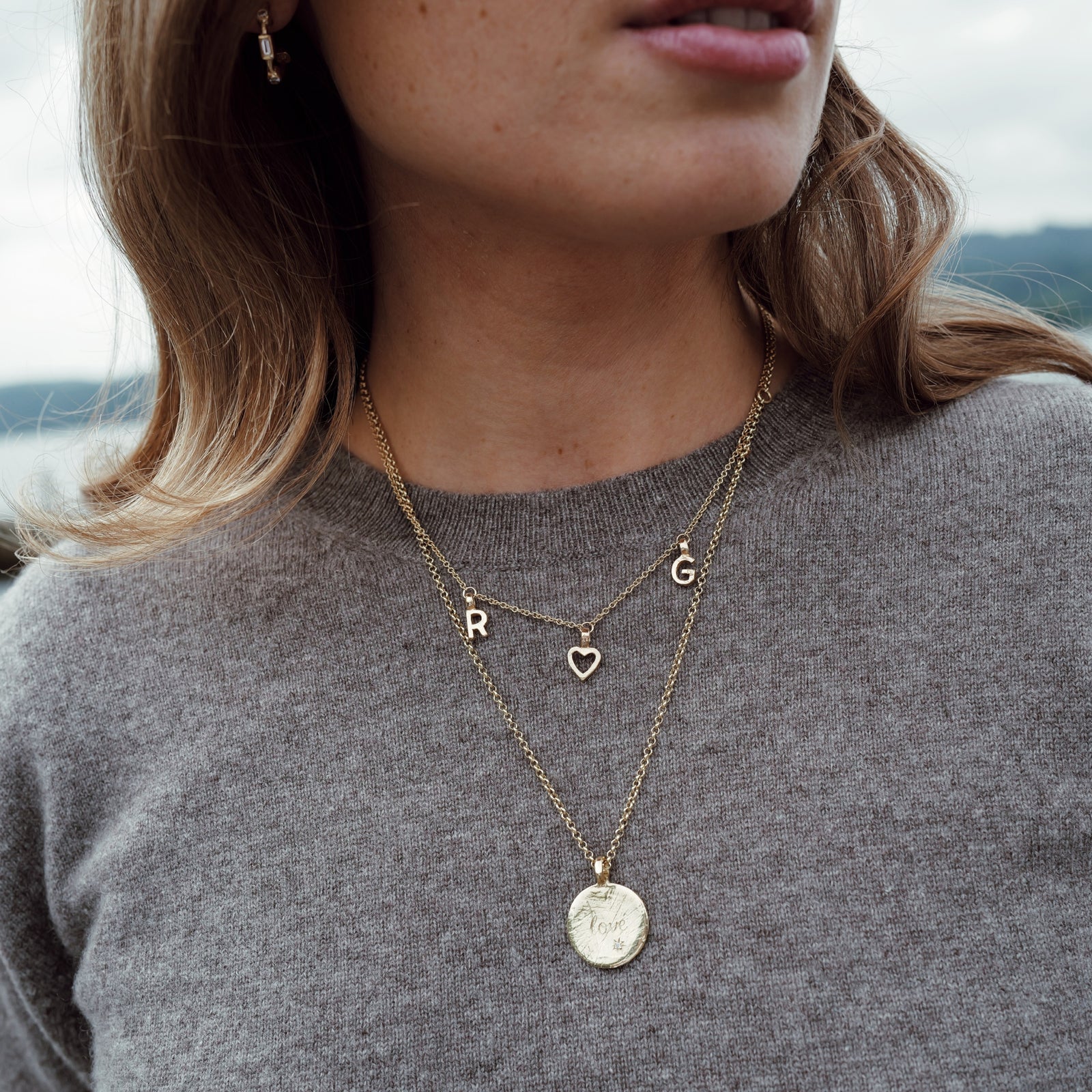 Gold Fixed Alphabet Necklace