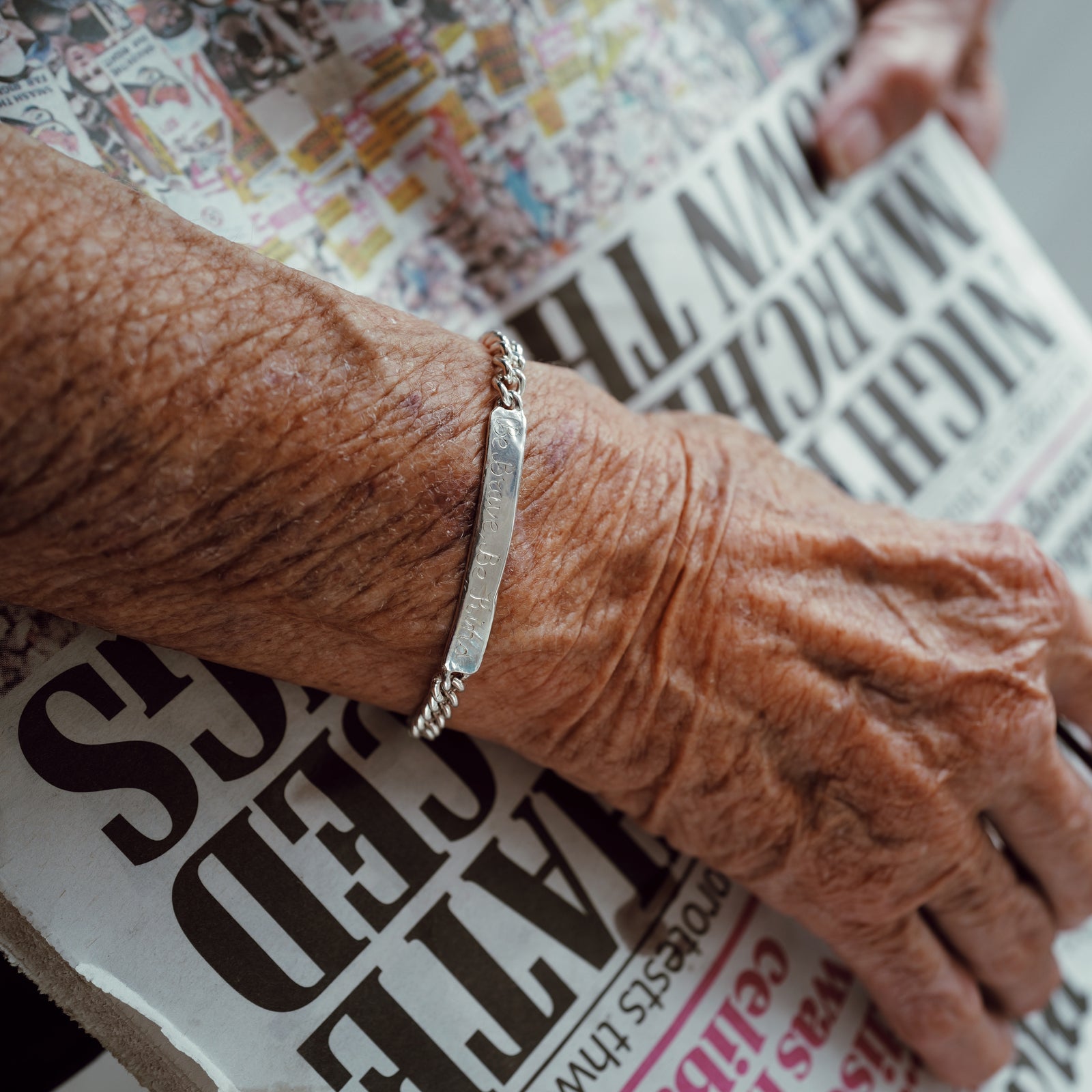 Silver Medium ID Bracelet