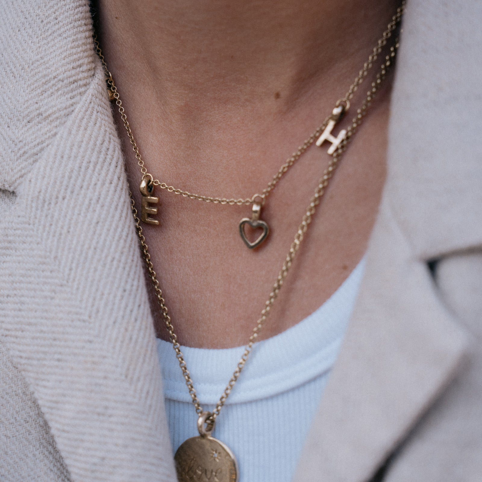 Gold Build Your Own Fixed Necklace