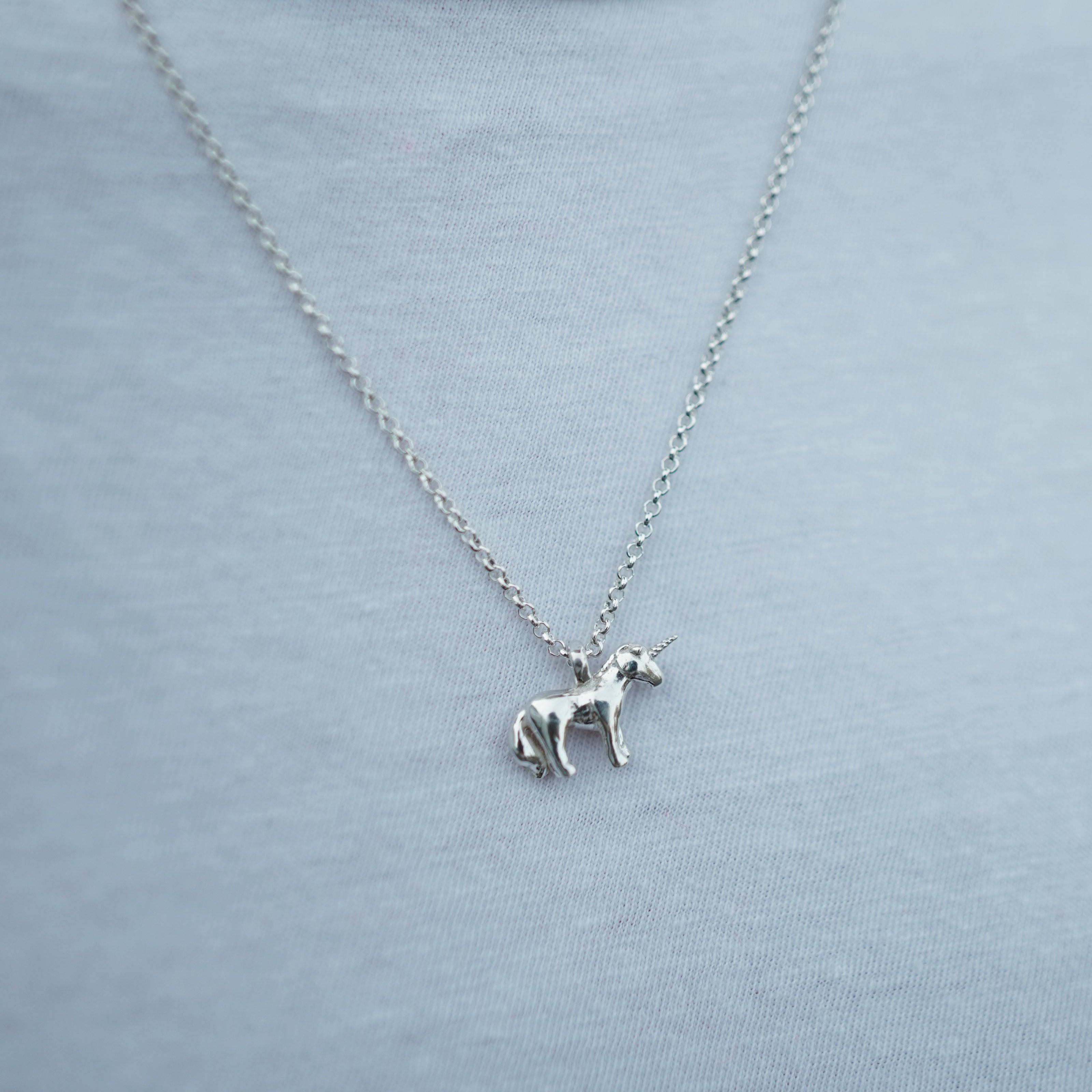 Silver Unicorn Necklace