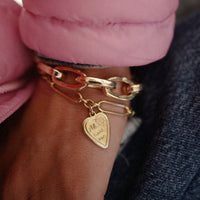 Gold 'Always With Me' Love Token Bracelet