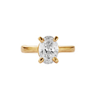 'The Story' 18ct Gold Oval 2ct Lab Grown Diamond Claw Engagement Ring