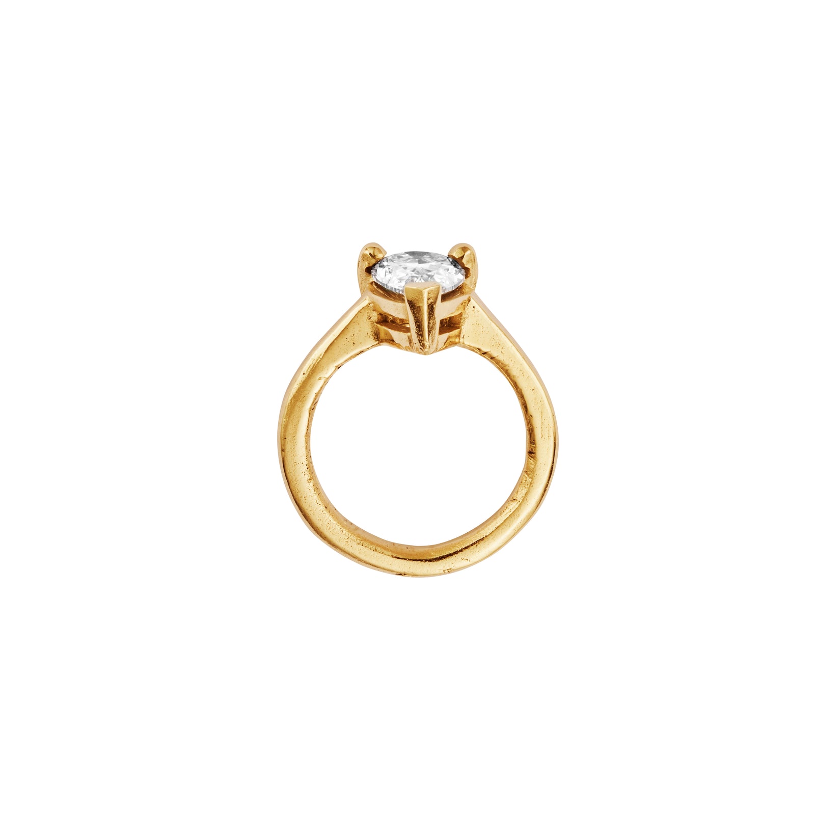 'The Muse' 18ct Gold Pear 2ct Lab Grown Diamond Claw Engagement Ring