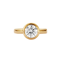 'The Eternity' 18ct Gold Round 2ct Lab Grown Diamond Bezel Engagement Ring