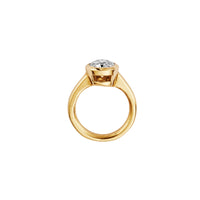 'The Eternity' 18ct Gold Round 2ct Lab Grown Diamond Bezel Engagement Ring