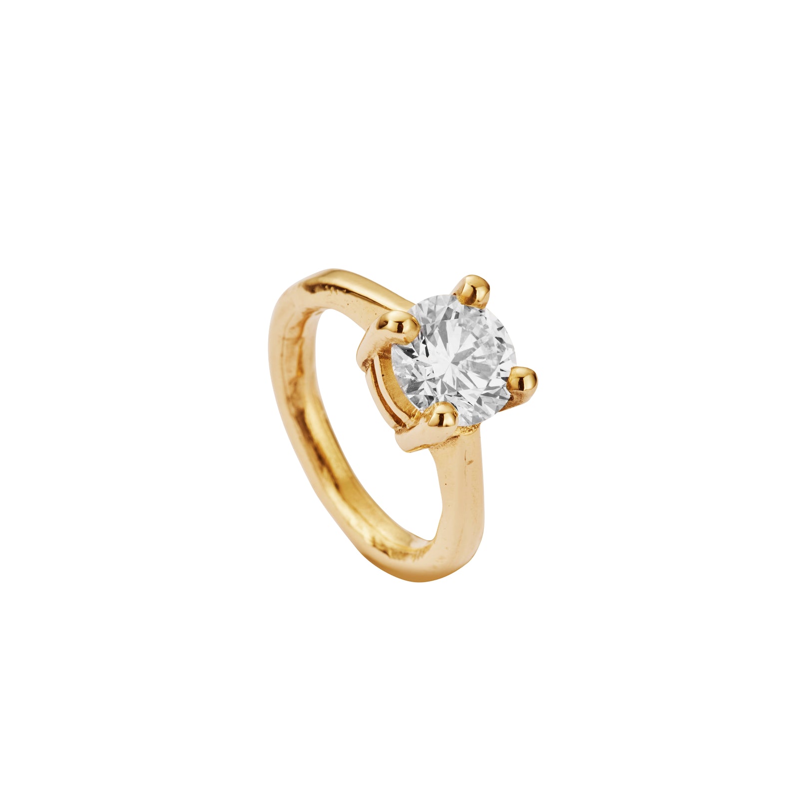 'The Eternity' 18ct Gold Round 2ct Lab Grown Diamond Claw Engagement Ring