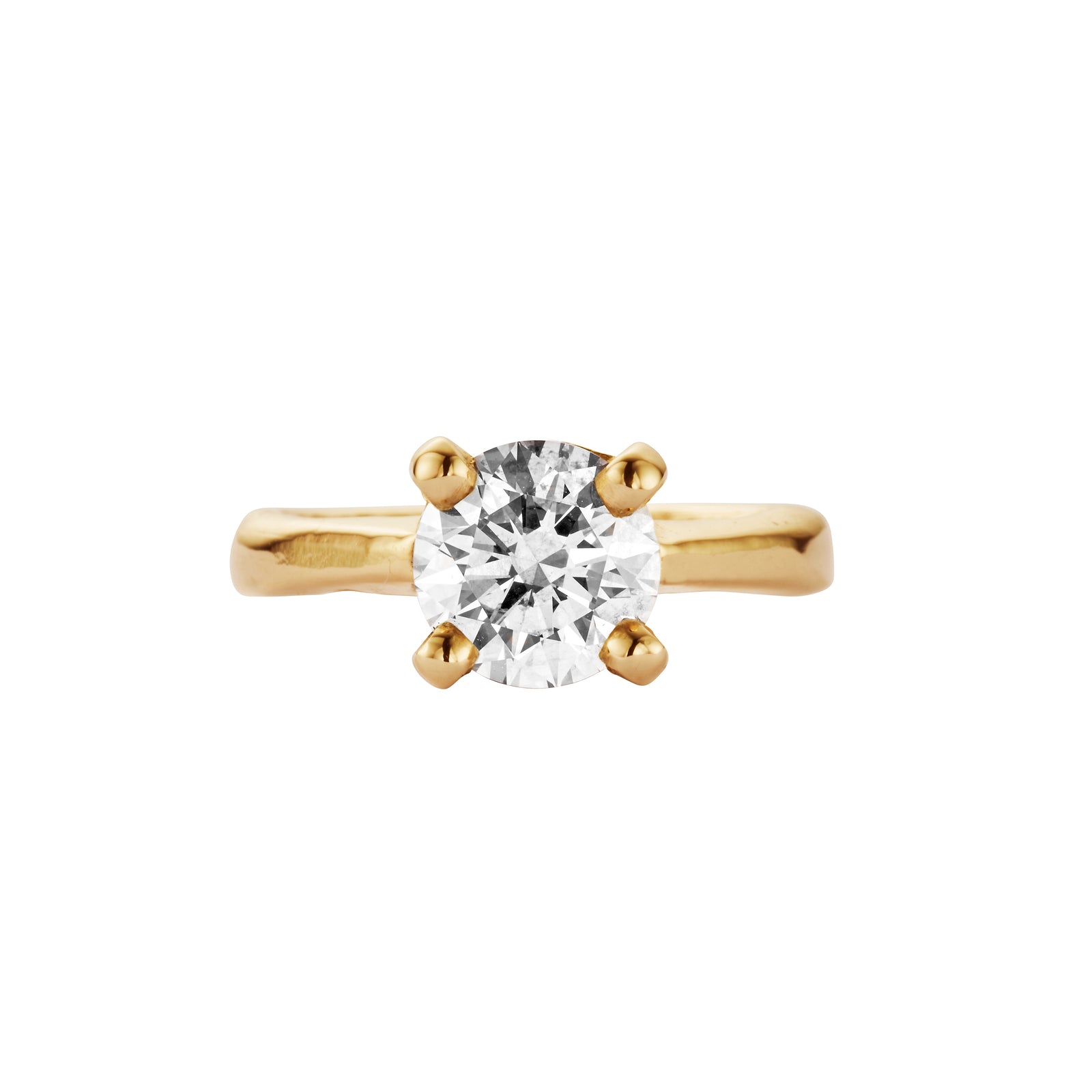 'The Eternity' 18ct Gold Round 2ct Lab Grown Diamond Claw Engagement Ring