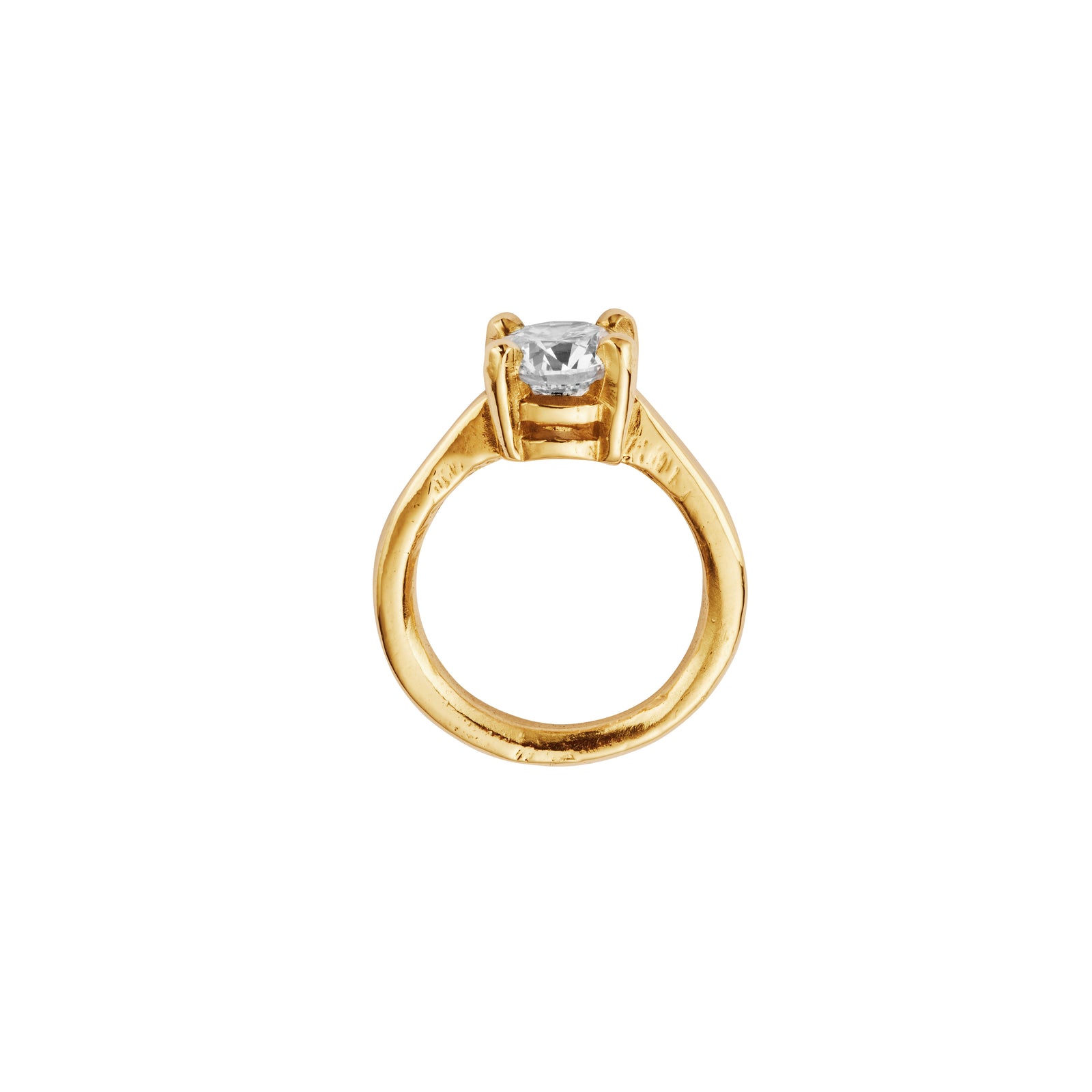 'The Eternity' 18ct Gold Round 2ct Lab Grown Diamond Claw Engagement Ring