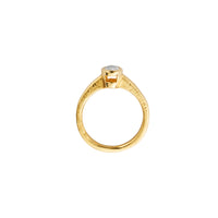 'The Story' 18ct Gold Oval 0.5ct Natural Diamond Bezel Engagement Ring