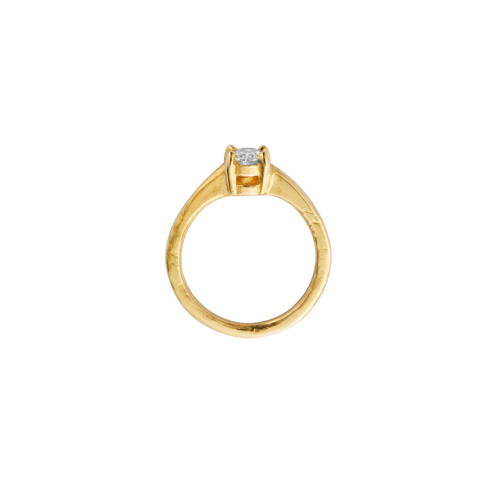 'The Eternity' 18ct Gold Round 0.5ct Natural Diamond Claw Engagement Ring