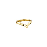 18ct Gold Wishbone Wedding Band