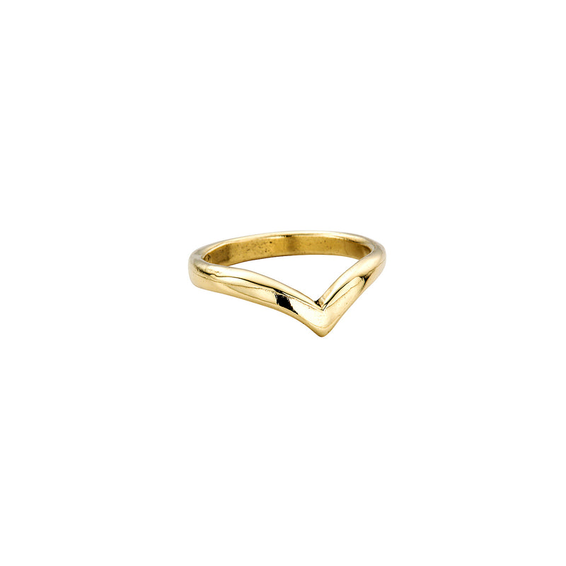 18ct Gold Wishbone Wedding Band