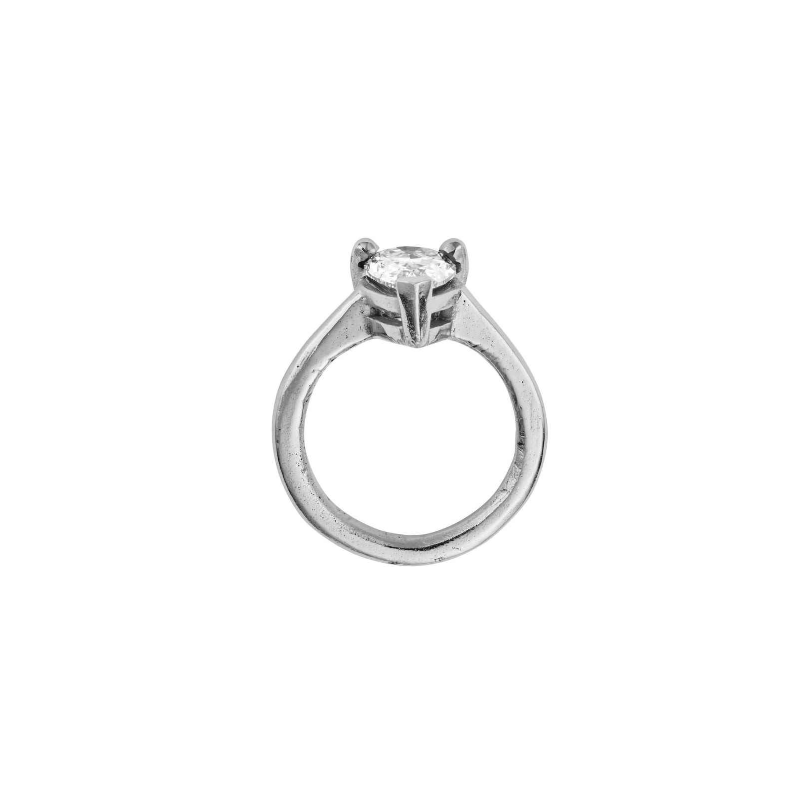 'The Muse' 18ct White Gold Pear 2ct Lab Grown Diamond Claw Engagement Ring
