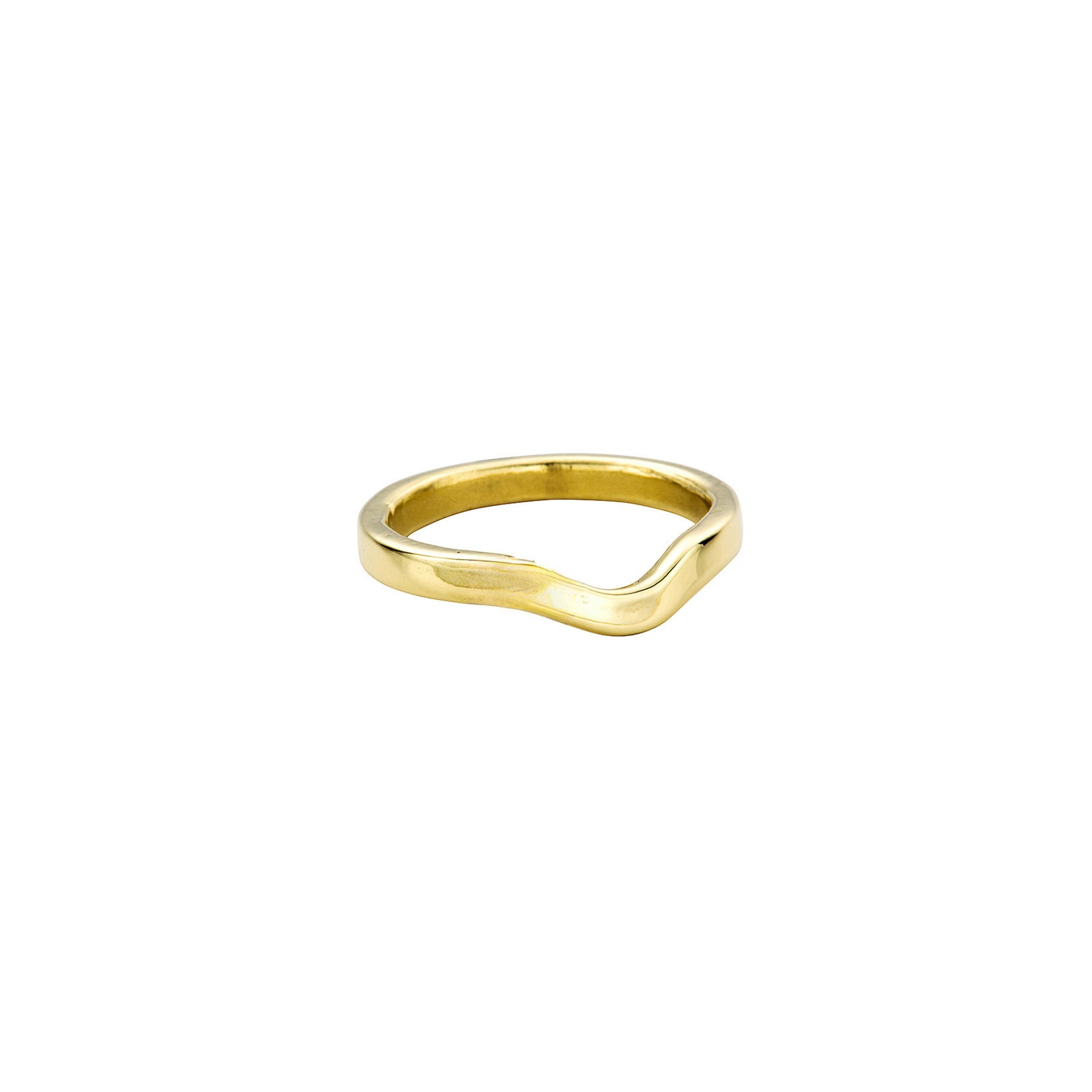 18ct Gold Wave Wedding Band