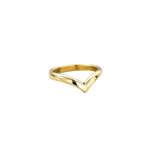 18ct Gold Wishbone Wedding Band