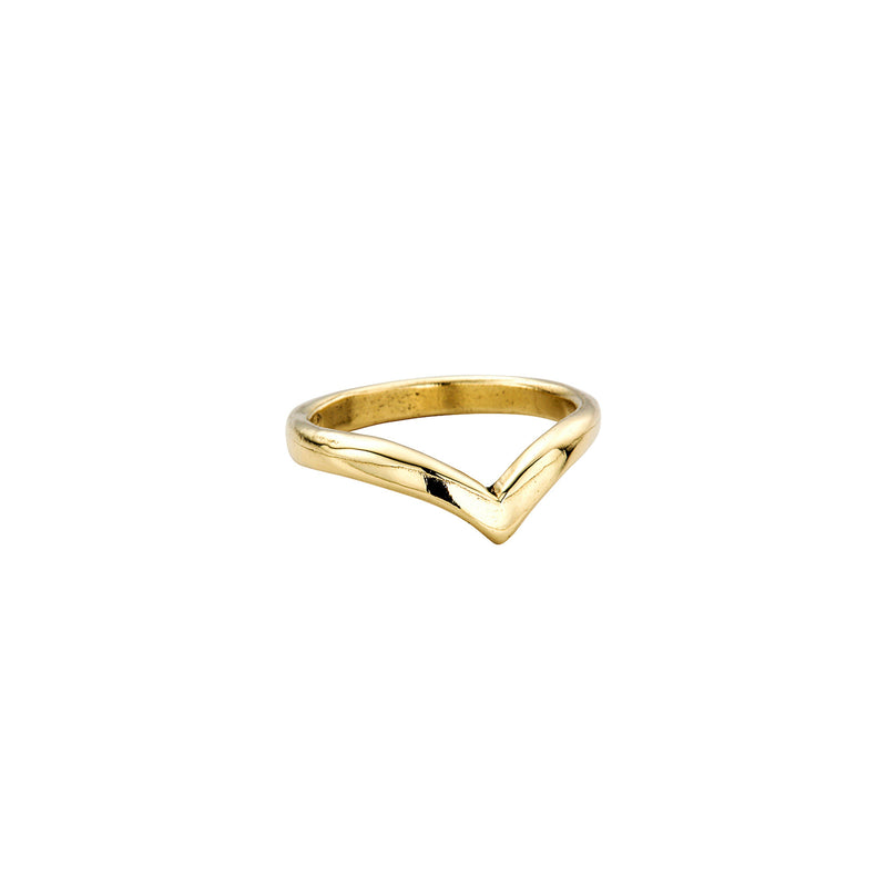 18ct Gold Wishbone Wedding Band