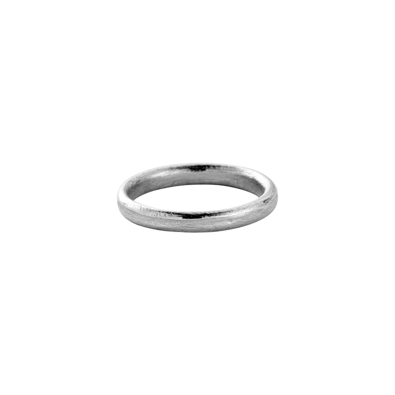 18ct White Gold Love Honour Cherish Wedding Band
