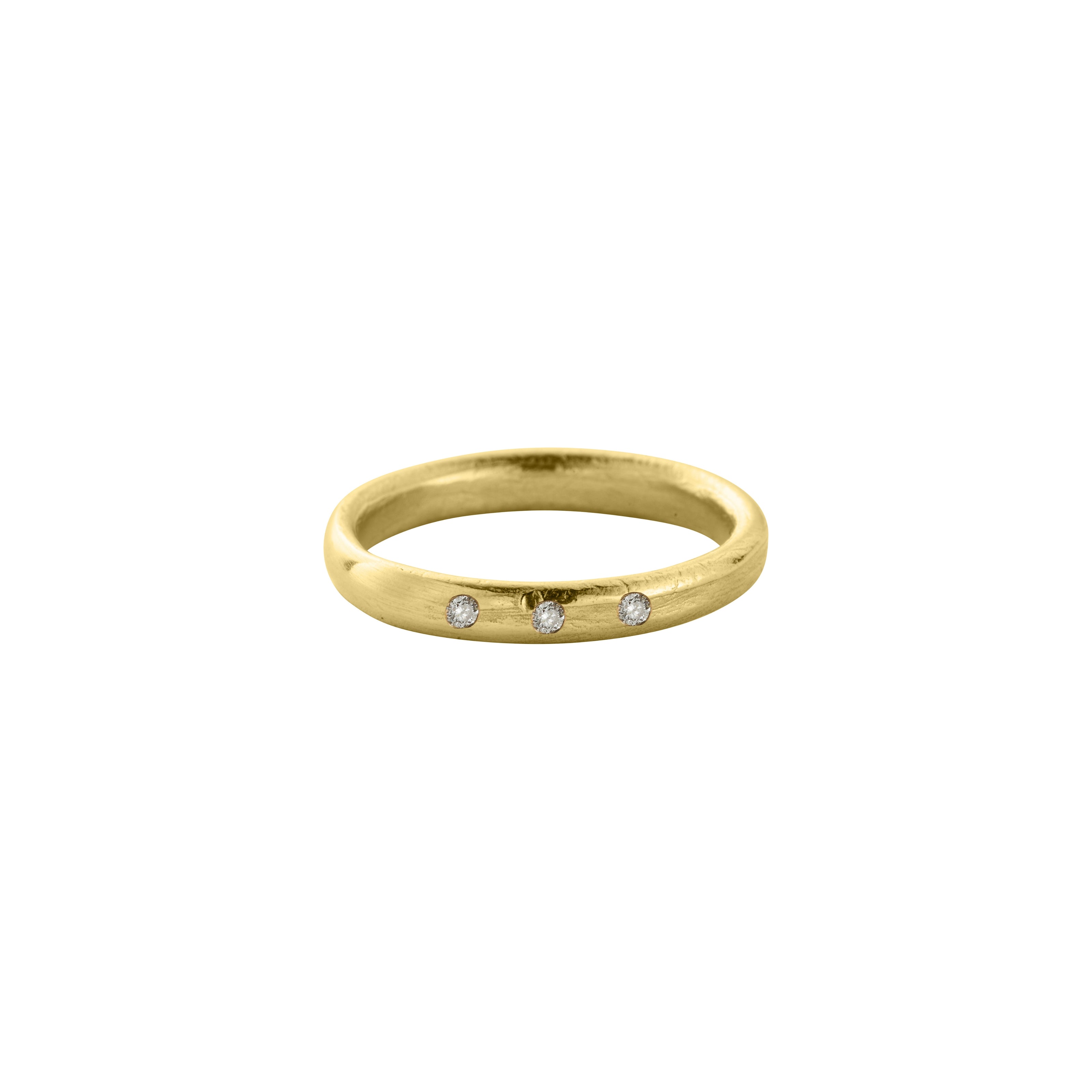 18ct Gold Love Honour Cherish Wedding Band
