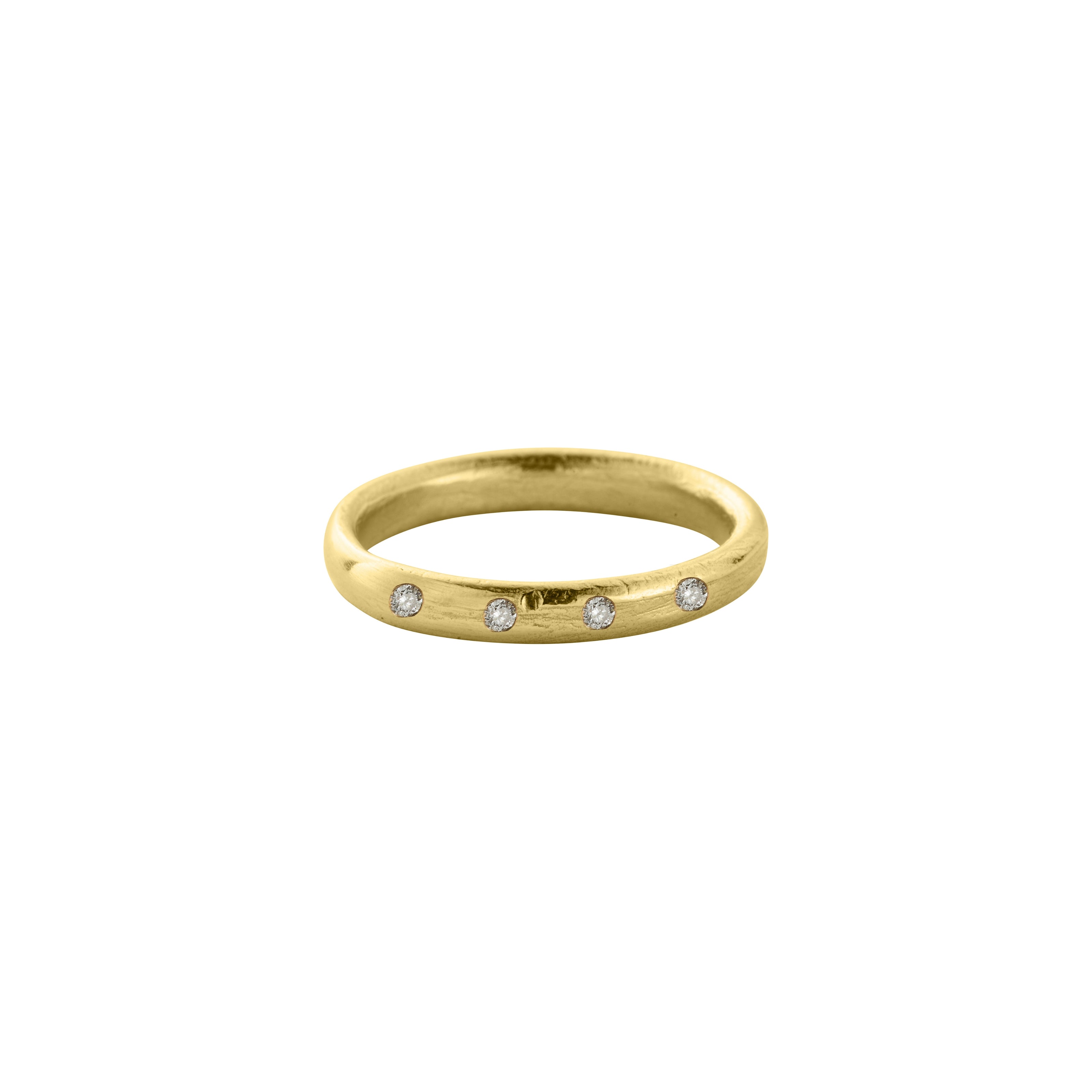 18ct Gold Love Honour Cherish Wedding Band