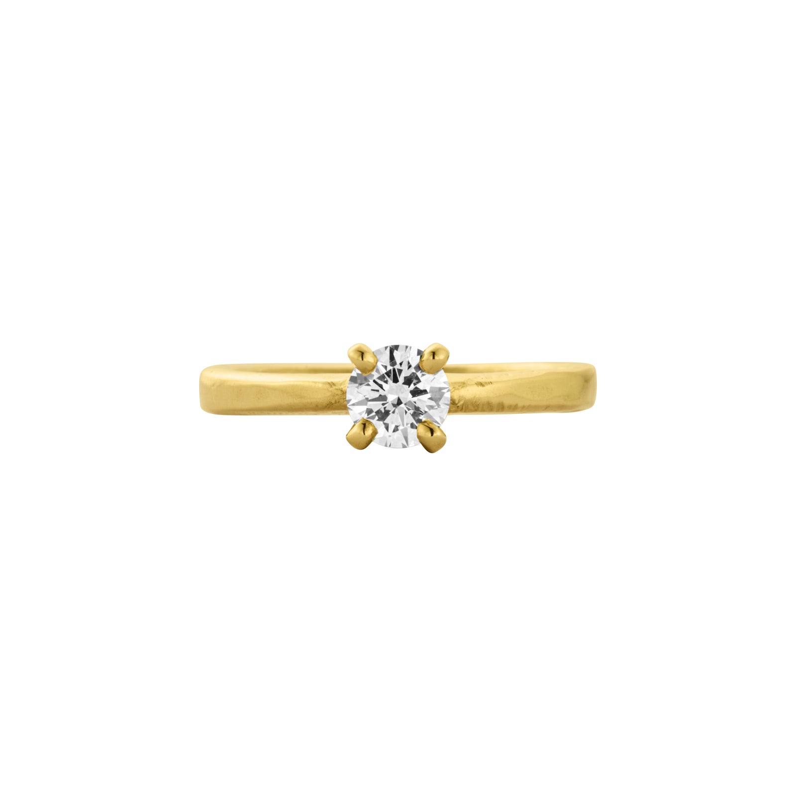 'The Eternity' 18ct Gold Round 0.5ct Natural Diamond Claw Engagement Ring