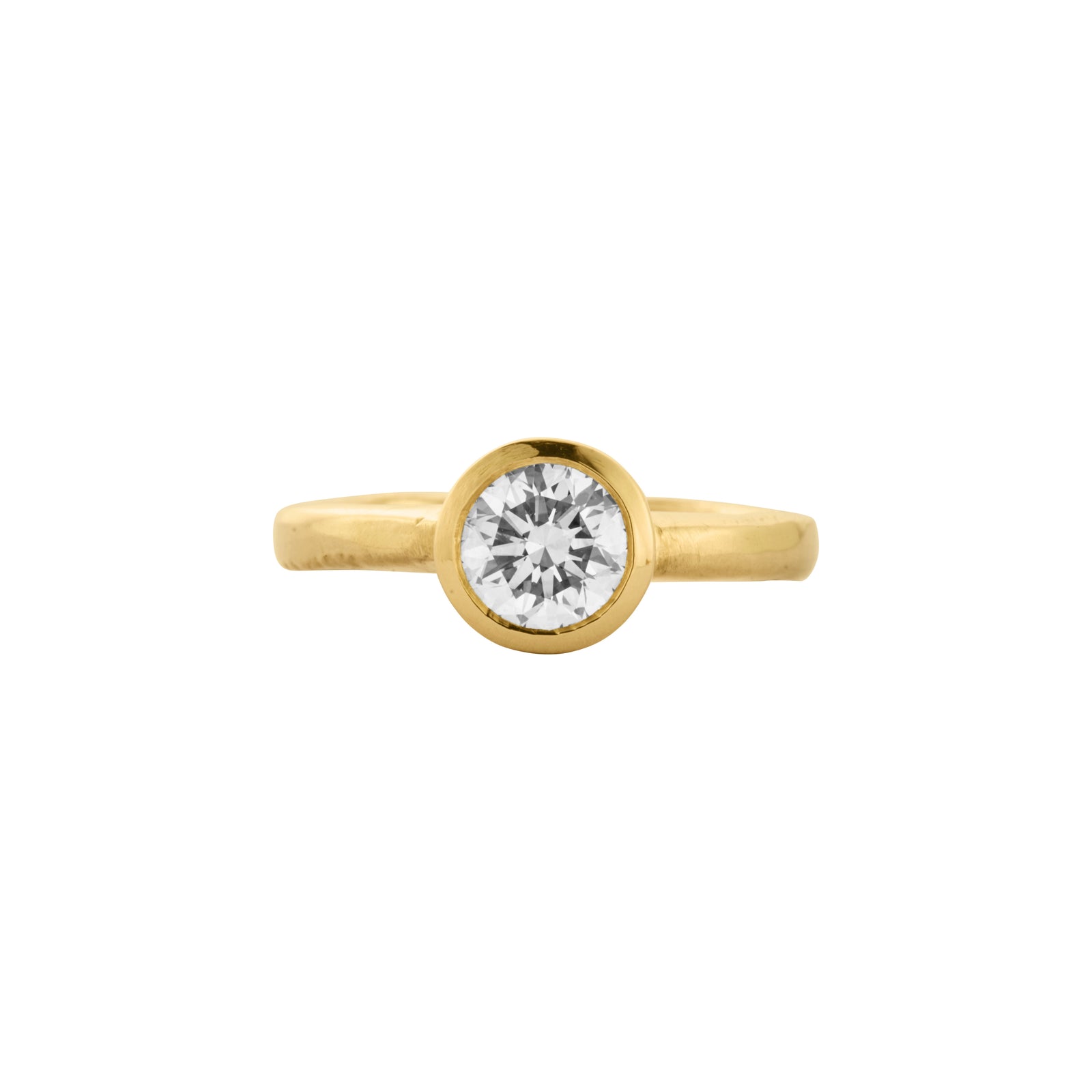 'The Eternity' 18ct Gold Round 1ct Lab Grown Diamond Bezel Engagement Ring