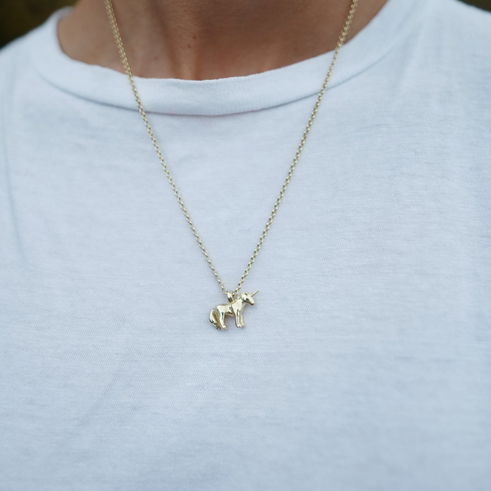 Gold Unicorn Necklace