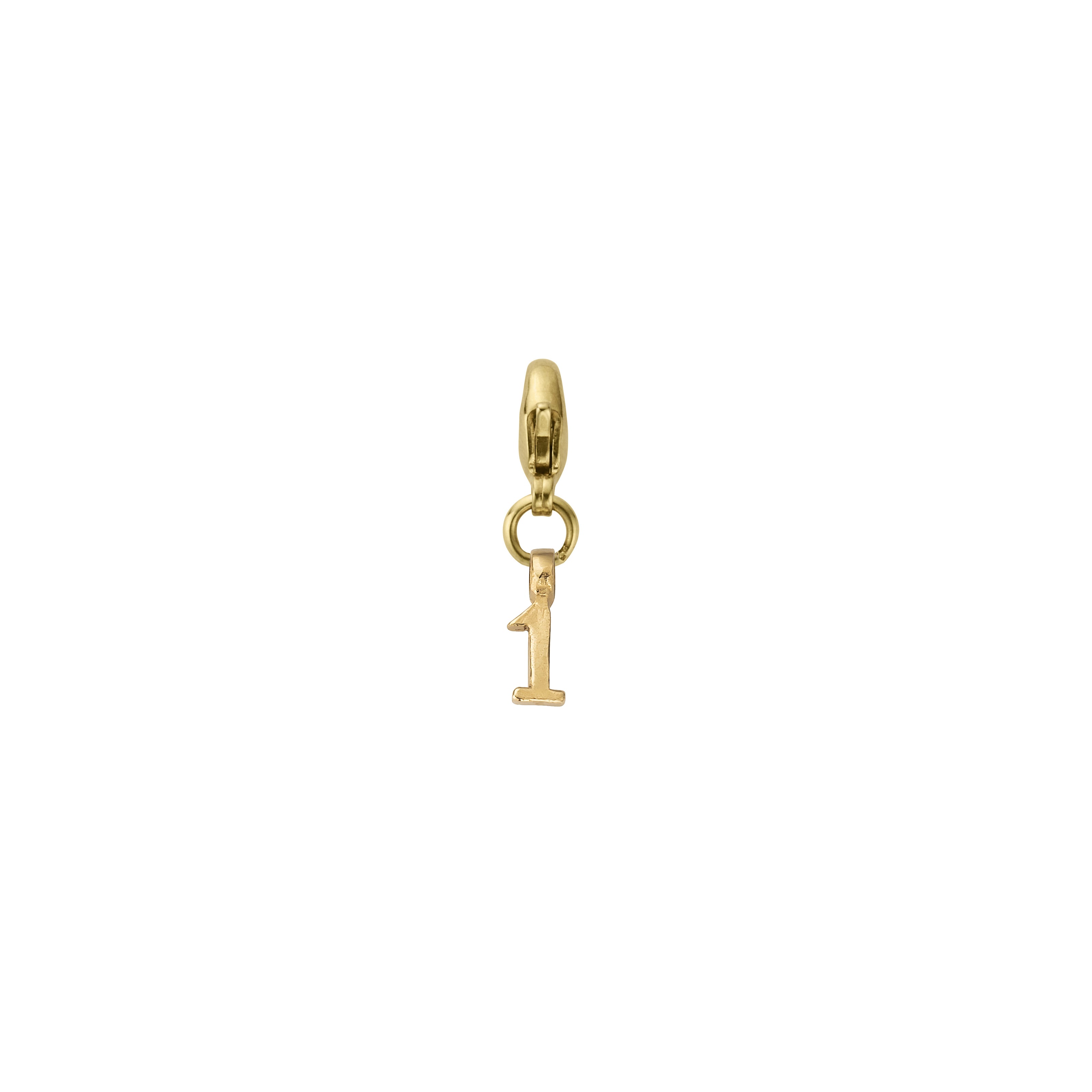 Gold Mini Alphabet Lobster Charm
