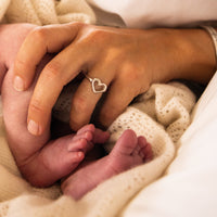 Silver Open Heart Ring