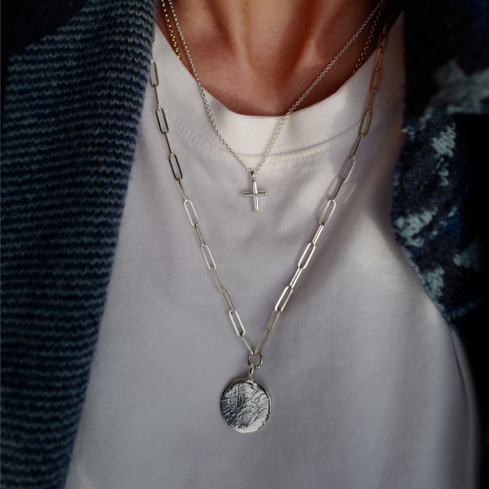 Silver Mini Cross Necklace