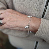 Silver Verbier Charm Bracelet
