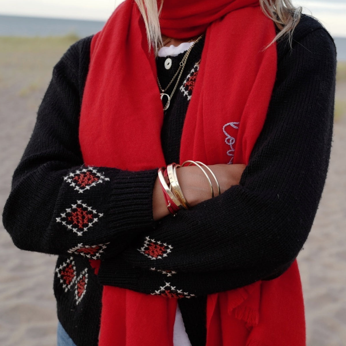 [Women] [modelwears Maxi Scarf]