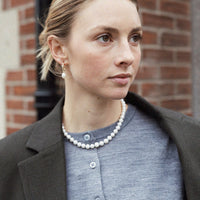 Gold Teardrop Pearl Earring Charms