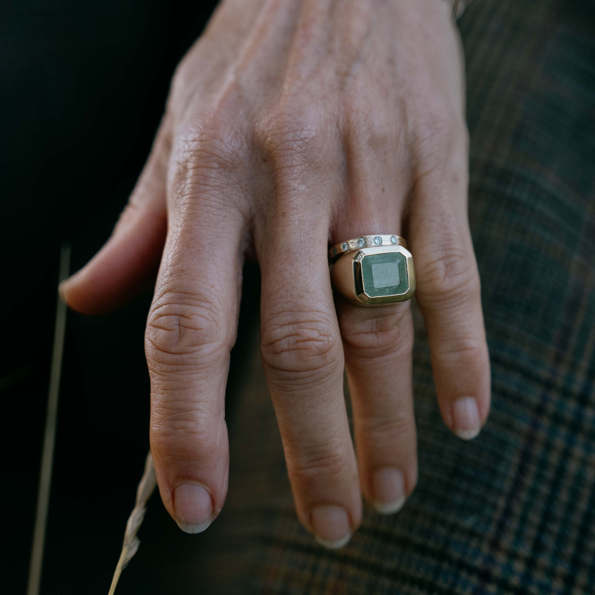 ARDEEN Gold Emerald Ring