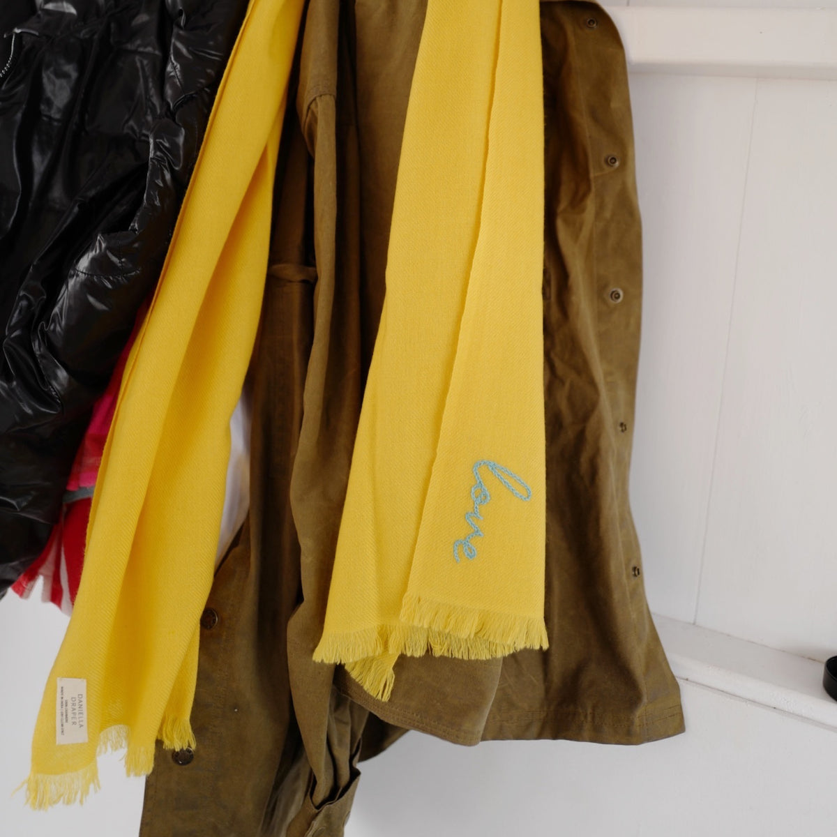 DD Yellow Cashmere Scarf