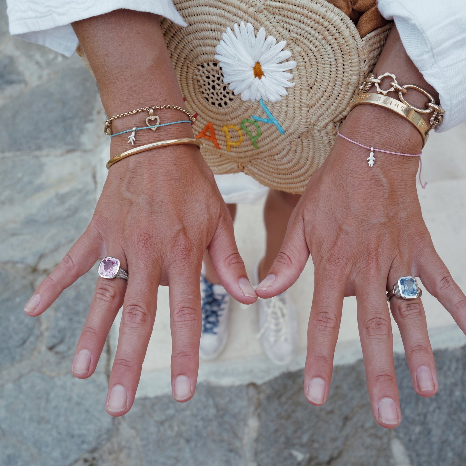 SAKURA White Gold Spinel & Diamond Ring