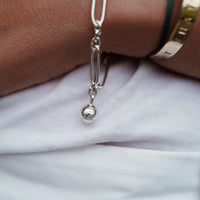 Silver DD Tennis Ball Chain Bracelet