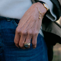 AZURAE Gold Blue Sapphire & Diamond Ring