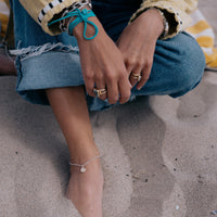 Silver Scallop Shell Anklet