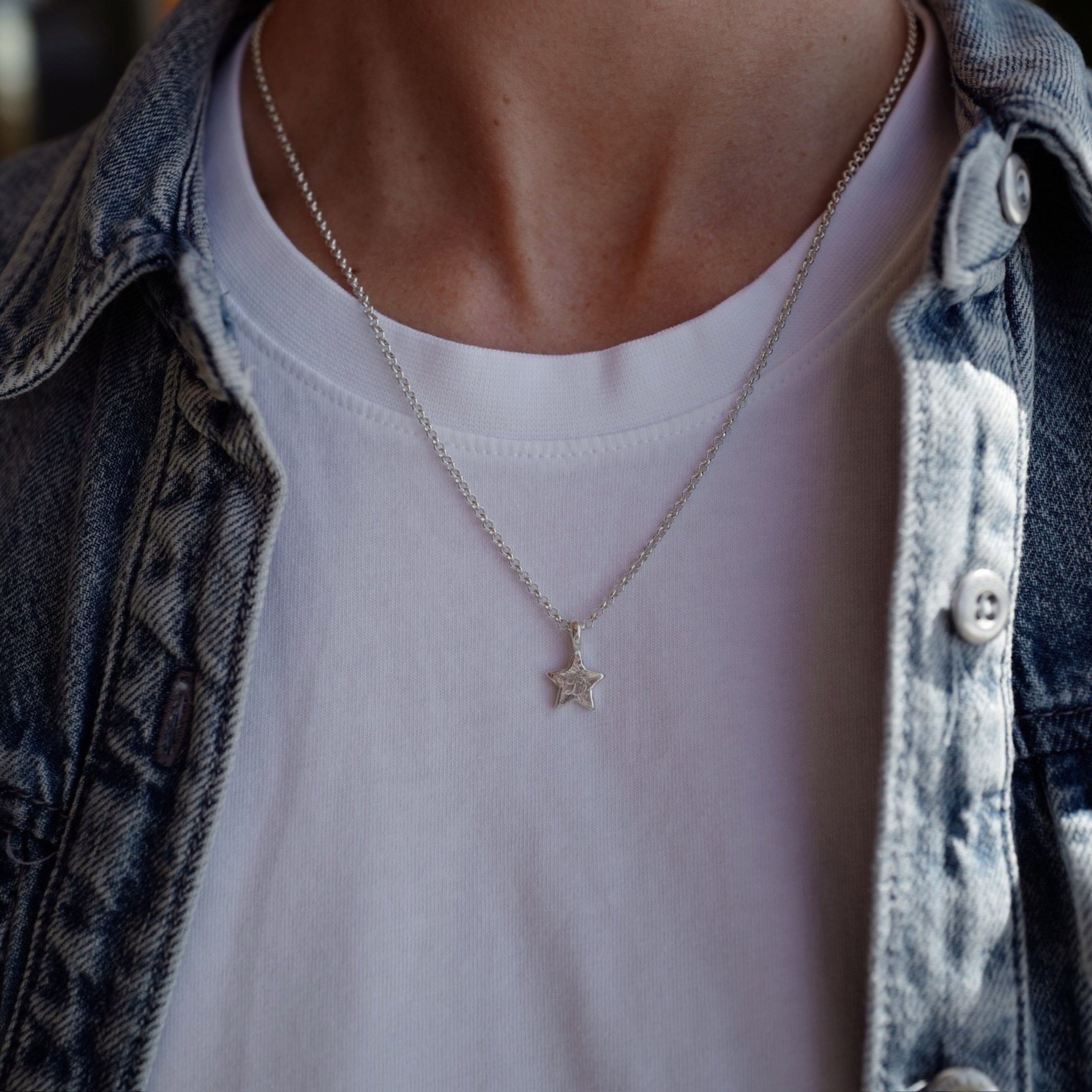Silver Guiding Star Necklace