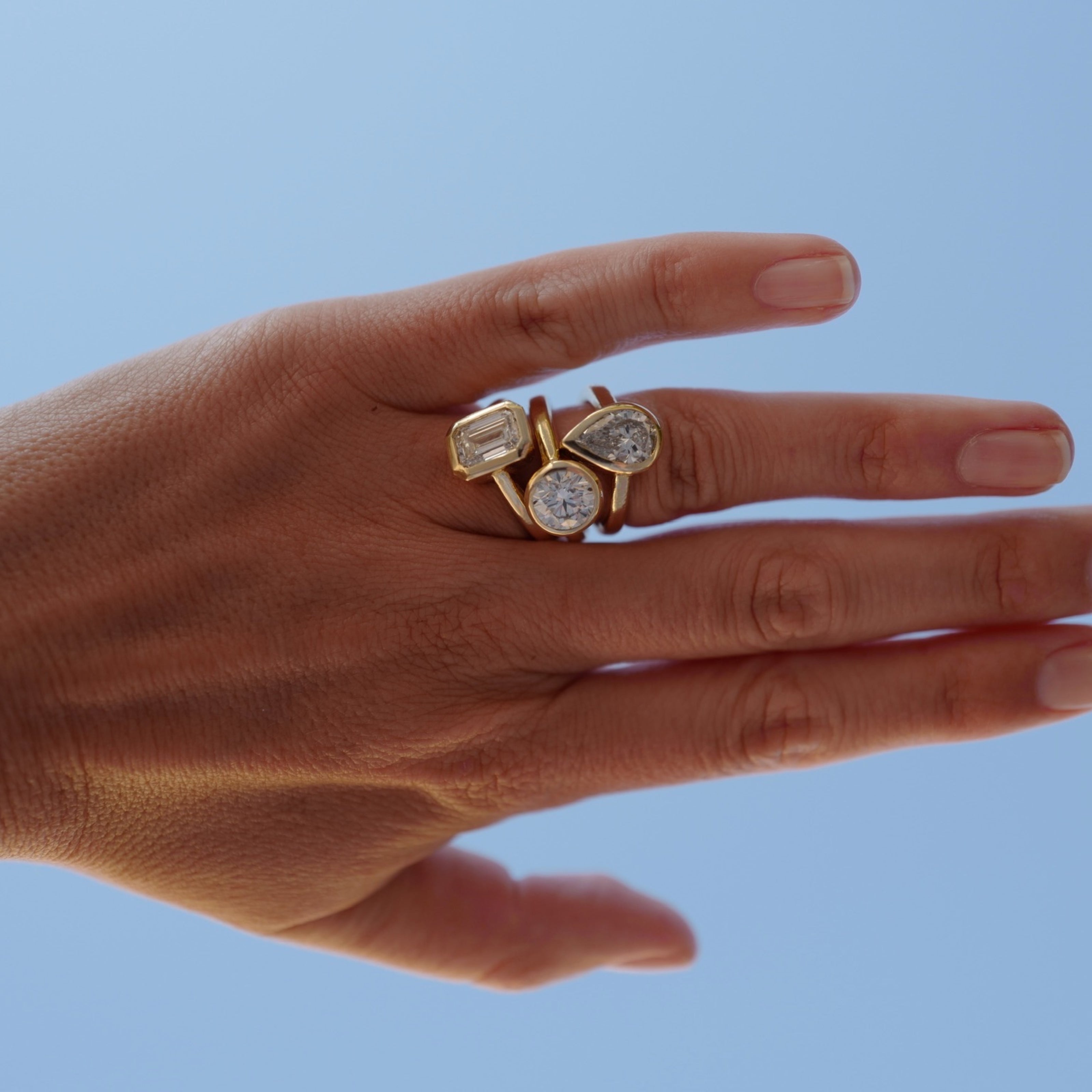 'The Eternity' 9ct Gold Round 2ct Lab Grown Diamond Bezel Engagement Ring