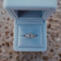 'The Muse' 9ct Gold Pear 2ct Lab Grown Diamond Claw Engagement Ring