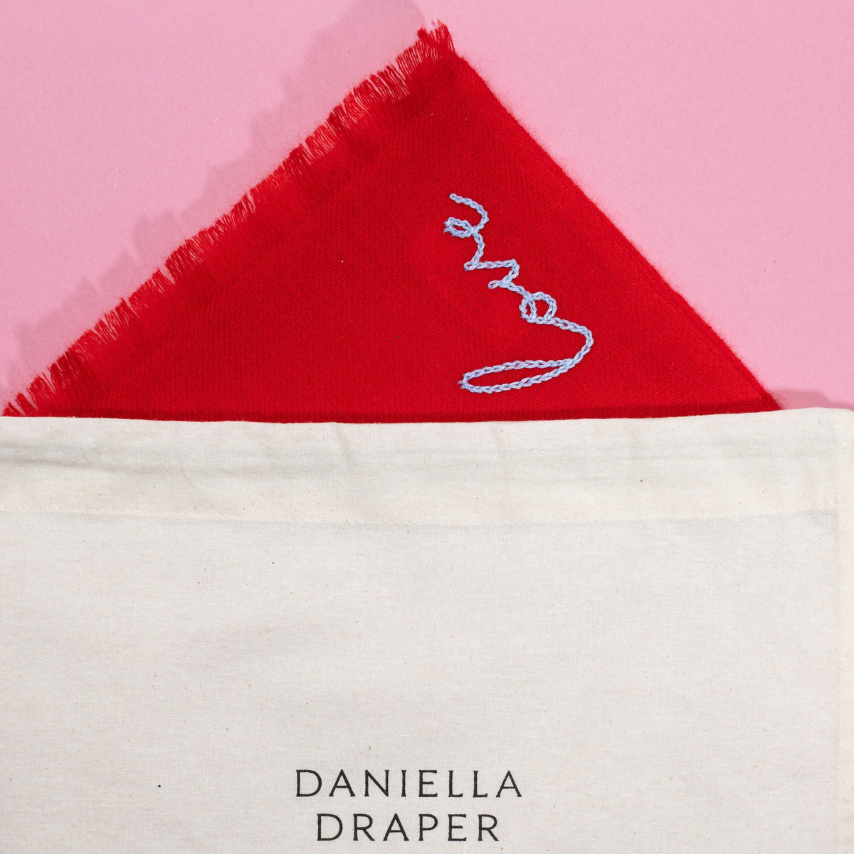 DD Red Cashmere Scarf
