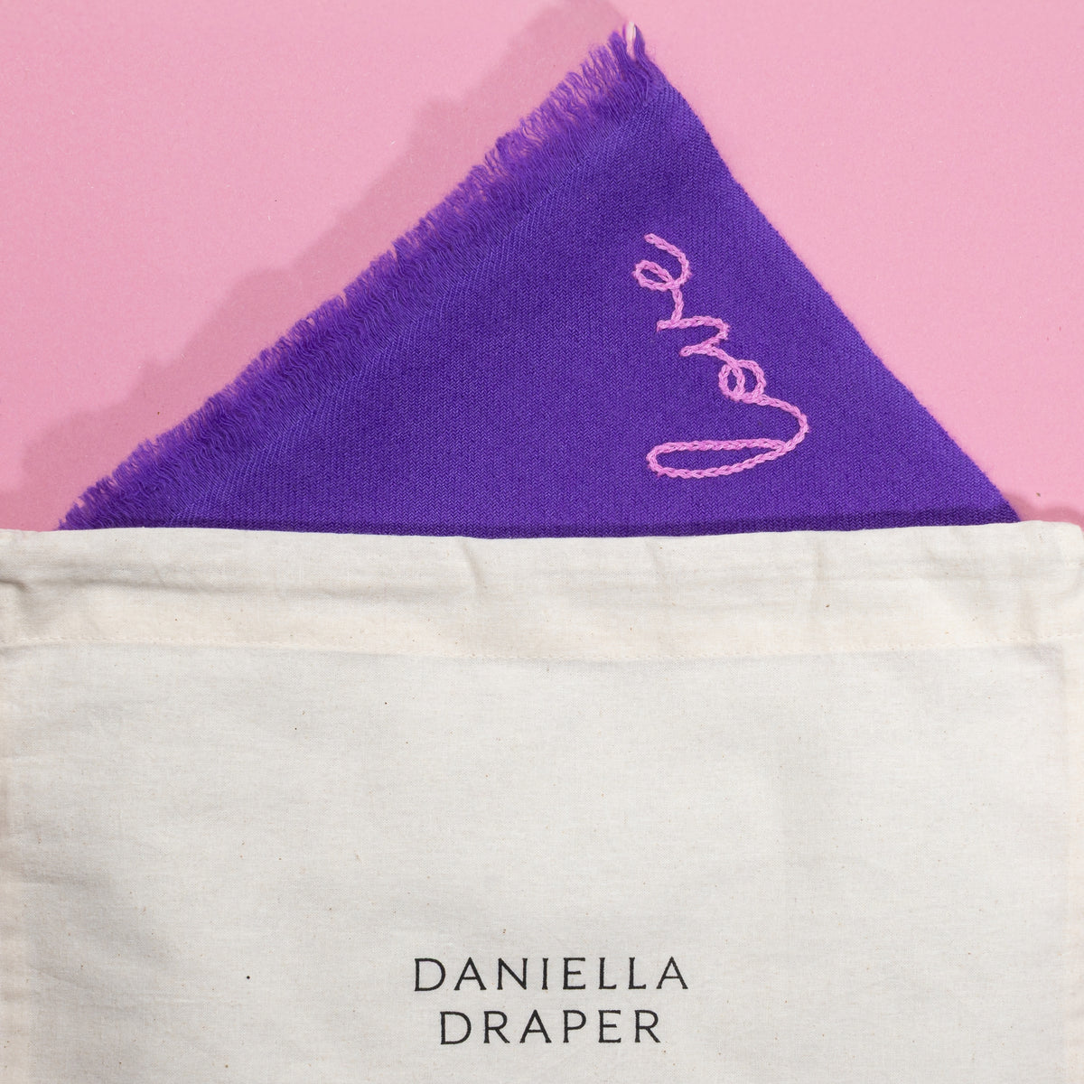 DD Purple Cashmere Scarf
