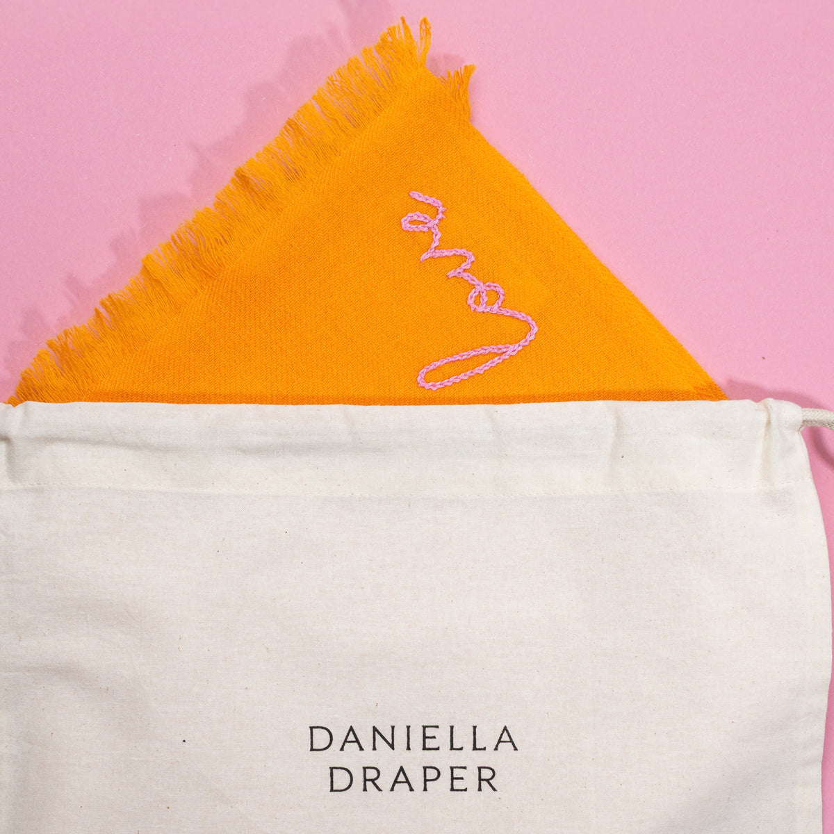 DD Orange Cashmere Scarf