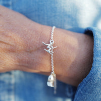 Silver Verbier Charm Bracelet